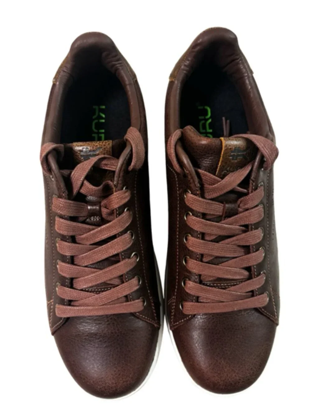 KURU Roam Shoes Mens Size 11 Clove Brown Leather Comfort Walking Sneakers